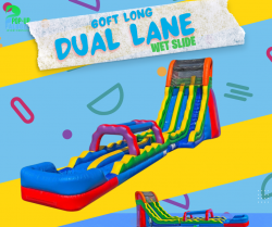 24ft Dual Lane Wet Slide