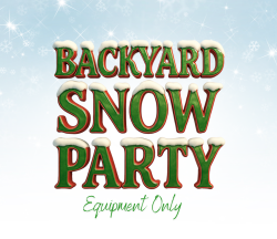 Backyard snow machine