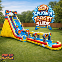 25ft Splash'n Target Waterslide with Slipn'slide